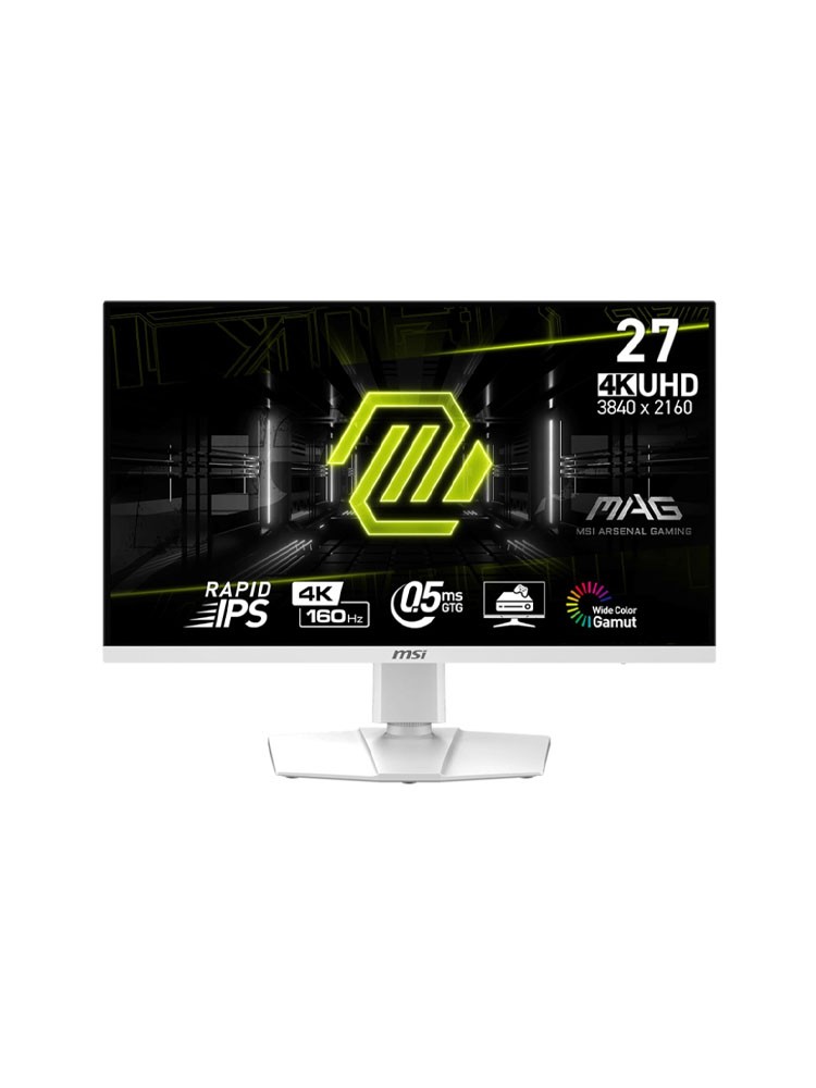 მონიტორი: MSI MAG 274URFW 27" 4K UHD 160Hz 0.5ms 2xHDMI DP USB - 9S6-3CC29H-430