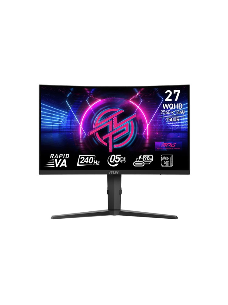 მონიტორი: MSI MPG 275CQRXF 27" WQHD 240Hz 0.5ms 2xHDMI DP USB - 9S6-3CD04H-061