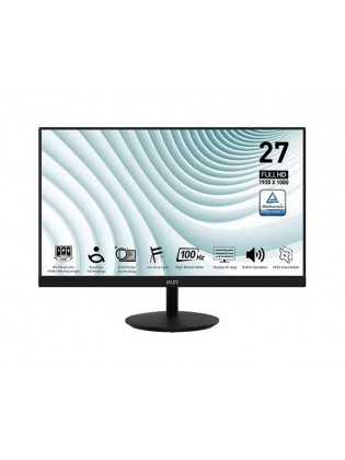 მონიტორი: MSI Pro MP271A 27" FHD IPS 1ms VGA HDMI DP - 9S6-3PA2CT-085