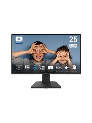მონიტორი: MSI PRO MP252 24.5" FHD IPS 100Hz 1ms HDMI DP - 9S6-3PC4CT-005