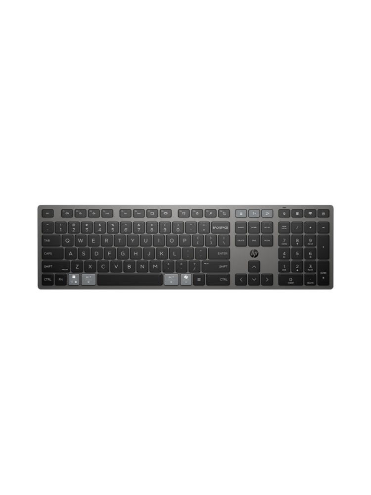 კლავიატურა: HP 720 Multi-Device Rechargeable Wireless Keyboard Nightfall Black - 9T5B1AA