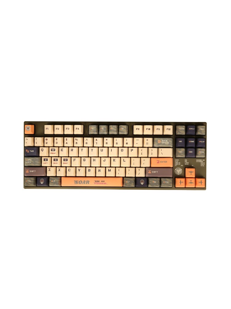 კლავიატურა: Varmilo VEA87 Warrior-Soar TTC Golden Pink EN Wired Type-C Keyboard - A23A036C0A0A01A032