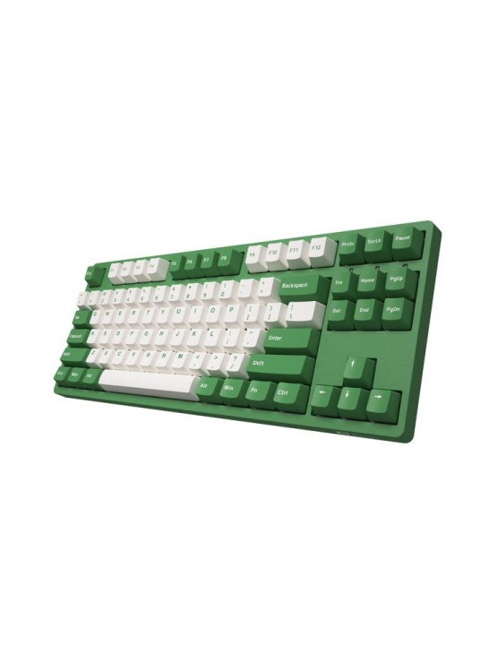 კლავიატურა: Akko 3087 Matcha Red Bean Cherry MX Silent Red RU Green - A3087_MA_CSR