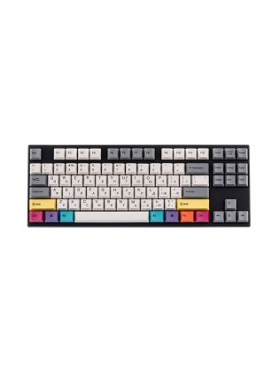 კლავიატურა: Varmilo VEM87 CMYK EC V2 Daisy UA Wired USB Keyboard Black - A33A024A8A3A17A007