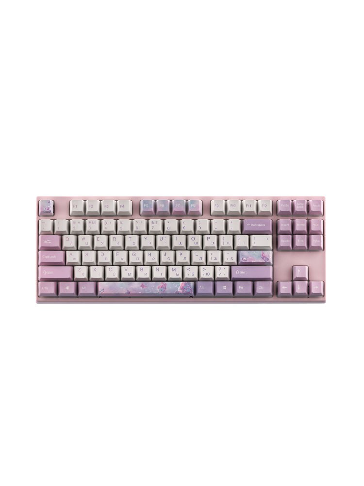 კლავიატურა: Varmilo VEM87 Dreams On Board EC V2 Sakura UA Wired USB Keyboard Pink - A33A030A9A3A17A028