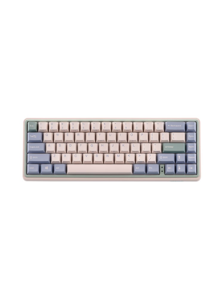 კლავიატურა: Varmilo Minilo VXT67 HOT-SWAP Eucalyptus Gateron G Pro Silver BT/WL/USB-A Keyboard Pink - A42A046E1A5A01A039