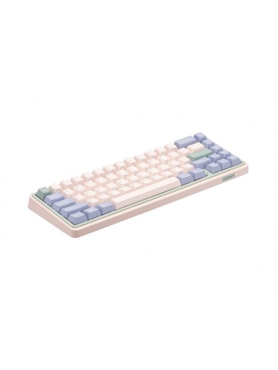 კლავიატურა: Varmilo Minilo VXT67 HOT-SWAP Eucalyptus Gateron G Pro Silver BT/WL/USB-A Keyboard Pink - A42A046E1A5A01A039