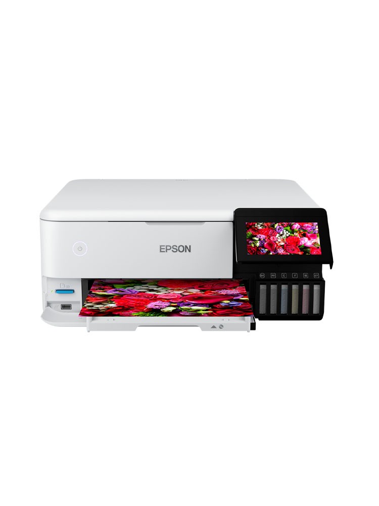 პრინტერი: Epson EcoTank L8160 A4 Wi-Fi USB Inkjet Printer White - C11CJ20404