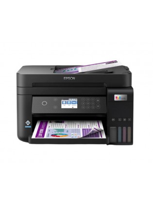 პრინტერი: Epson EcoTank L6270 A4 Wi-Fi USB Inkjet Printer Black - C11CJ61405