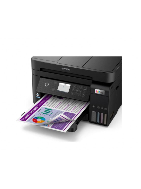 პრინტერი: Epson EcoTank L6270 A4 Wi-Fi USB Inkjet Printer Black - C11CJ61405