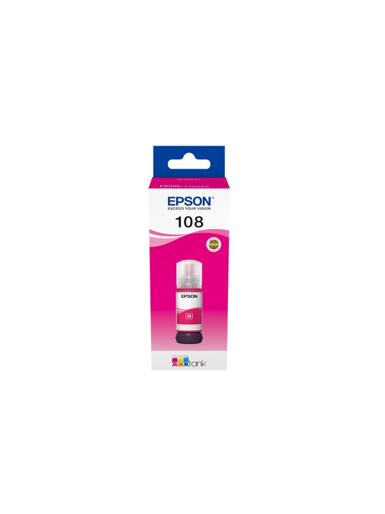 მელანი: Epson 108/L8050 EcoTank Magenta ink bottle 70ml Original - C13T09C34A