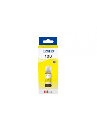 მელანი: Epson L8050 108 Ecotank Ink Bottle Yellow  - C13T09C44A