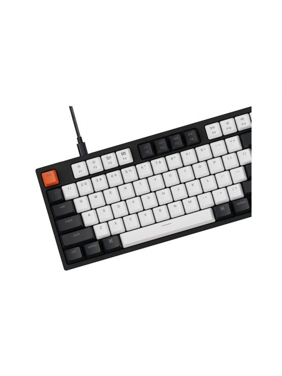 კლავიატურა: Keychron C2 Gateron G Pro Blue Hot-Swap Wired USB EN/UKR White LED Keyboard Black - C2A2_KEYCHRON