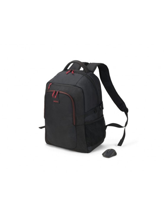 ნოუთბუქის ჩანთა: Dicota 15.6" Laptop Backpack GAIN Wireless Mouse Kit - D31719