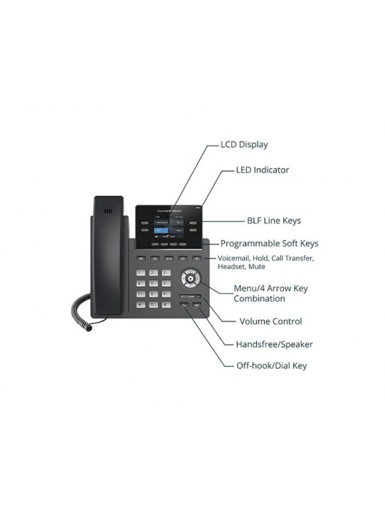 IP ტელეფონი: Grandstream GRP2612P Carrier-Grade IP Phone