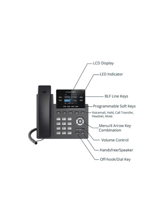 IP ტელეფონი: Grandstream GRP2613 Carrier-Grade IP Phone