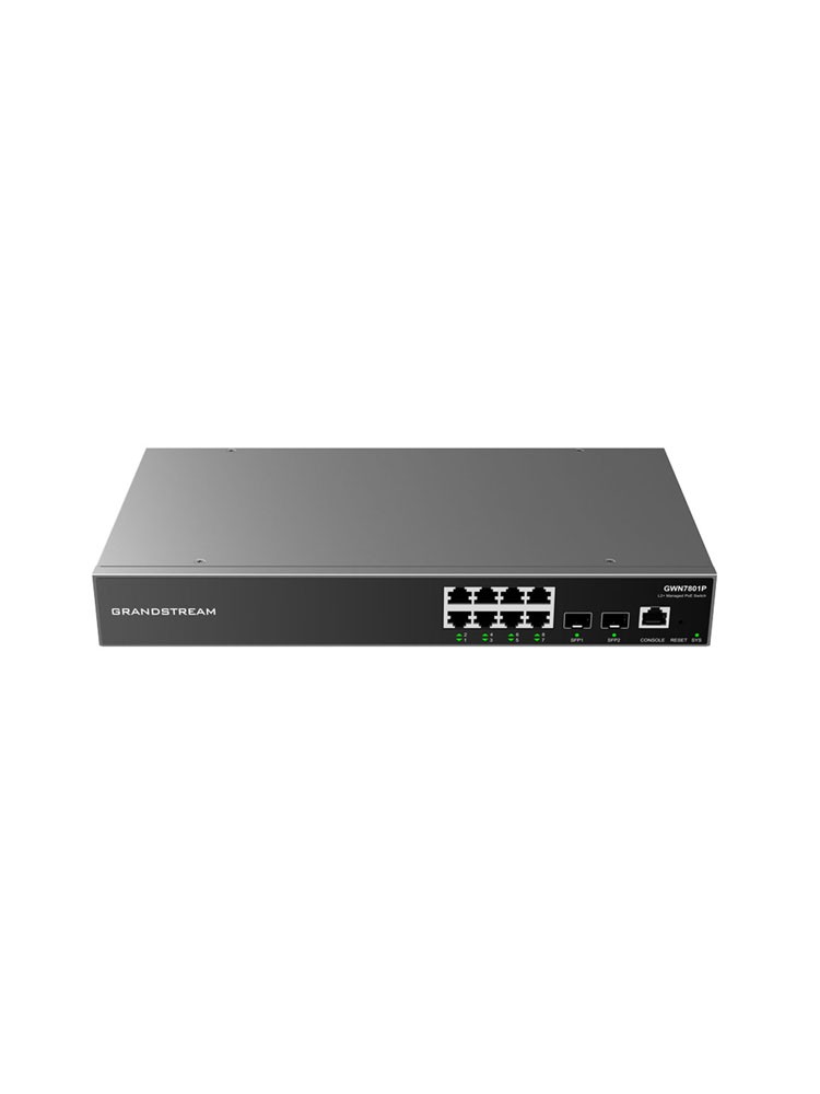 სვიჩი: Grandstream GWN7801P Enterprise 8-Port PoE Switch