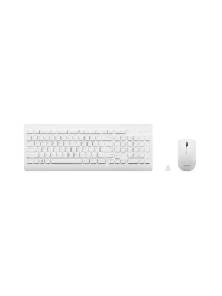 კლავიატურა-მაუსი: Lenovo 510 Wireless Combo Keyboard & Mouse White - GX31F38001