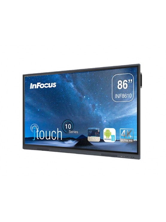ინტერაქტიული ეკრანი: InFocus INF8610 86" 4K UHD Android 11 4GB 32GB Smart Board Black