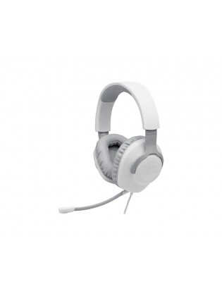 ყურსასმენი: JBL Quantum 100 Wired Over-Ear Gaming Headset White - JBLQUANTUM100WHT