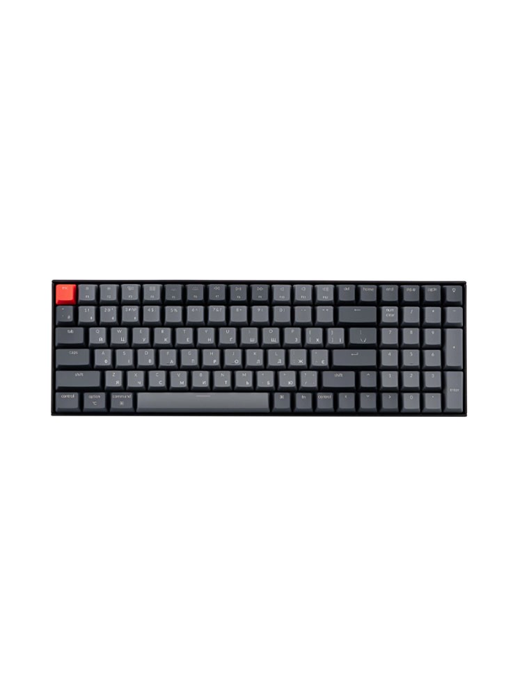 კლავიატურა: Keychron K4 Hot-Swap Gateron RGB Red BT/USB Type-C Keyboard Black - K4J1_Keychron