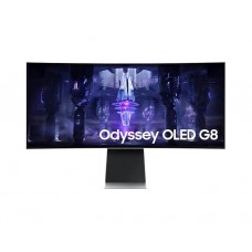 მონიტორი: Samsung Odyssey OLED G8 LS34BG850SIXCI 34" WQHD Curved 175Hz 0.03ms Micro HDMI Mini DP 2xUSB-C Silver