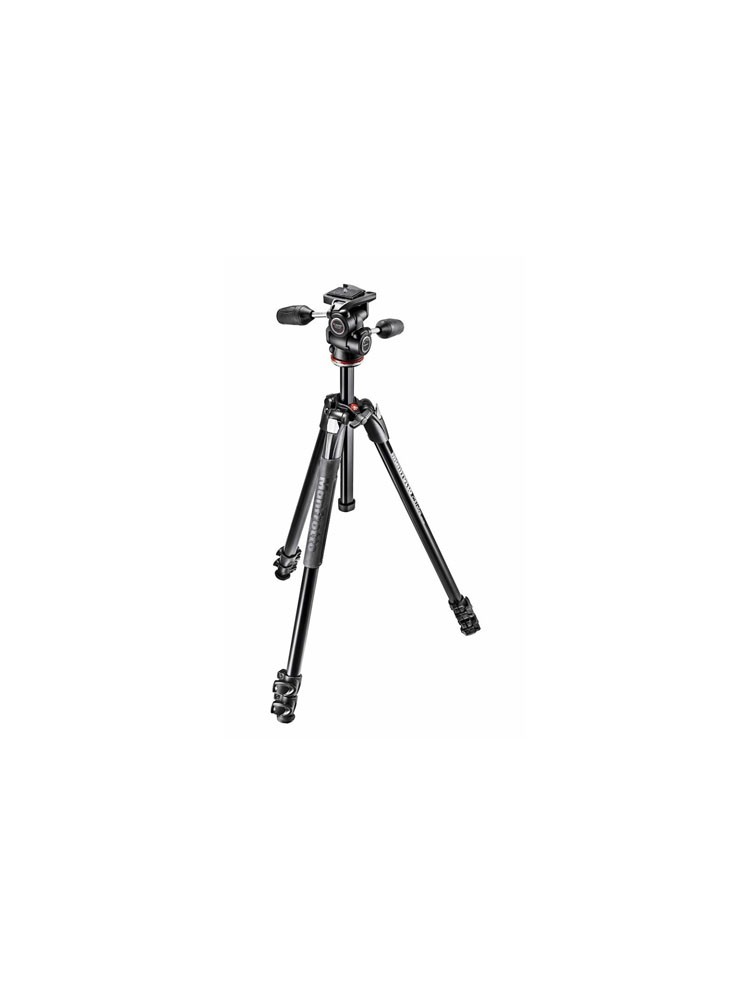 შტატივი: Manfrotto 290 Xtra Aluminium 3-Section Tripod with Head - MK290XTA3-3W