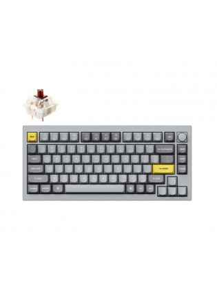 კლავიატურა: Keychron Q1 Brown Switch Mechanical Wired Normal Profile QMK Custom Keyboard - Q1N3_KEYCHRON