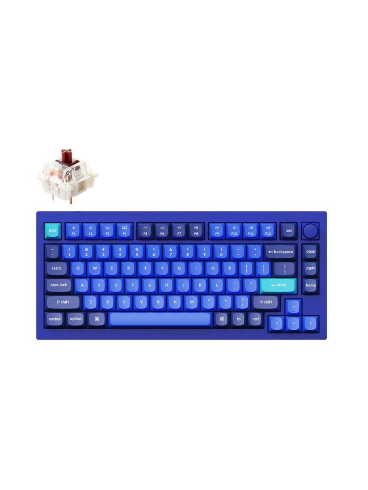 კლავიატურა: Keychron Q1 Brown Switch Mechanical Wired Normal Profile QMK Custom Keyboard - Q1O3_KEYCHRON