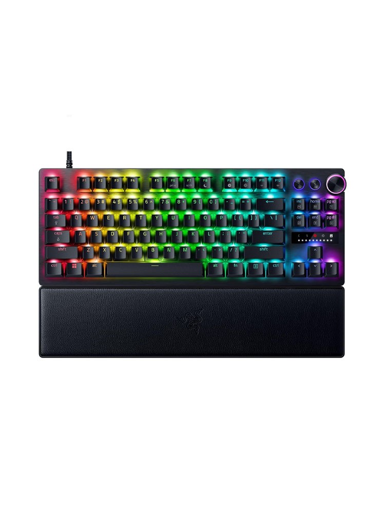 კლავიატურა: Razer Huntsman V3 Pro TKL Analog RGB Gaming Keyboard Black - RZ03-04980100-R3M1