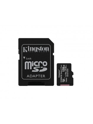 ფლეშ მეხსიერება: Kingston MicroSDXC Card 128GB UHS-I with Adapter - SDCS2/128GB