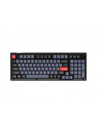 კლავიატურა: Keychron V5 K Pro Red Hot-SwaP QMK USB-A EN/UKR RGB Frosted Black - V5A1_KEYCHRON