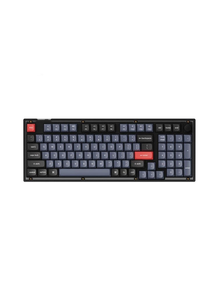 კლავიატურა: Keychron V5 K Pro Brown Hot-Swap QMK Knob USB-A EN/UKR RGB Frosted Black - V5A3_KEYCHRON