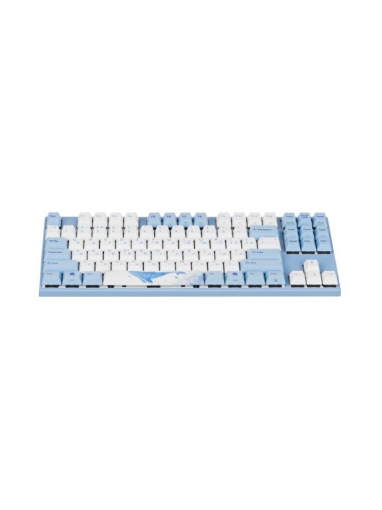 კლავიატურა: Varmilo VEM87 Sea Melody EC V2 Ivy UA Gaming Keyboard White/Blue - A33A038B1A3A17A033