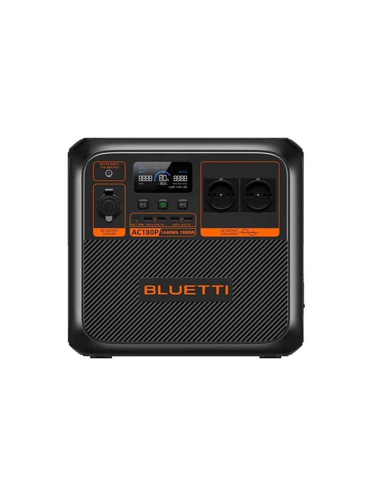 ელექტრო სადგური: Bluetti AC180P 1440Wh Solar Portable Power Station