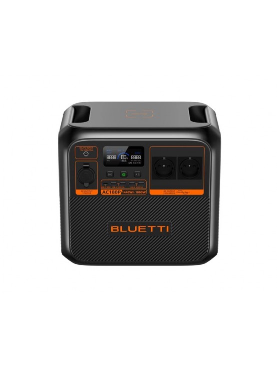 ელექტრო სადგური: Bluetti AC180P 1440Wh Solar Portable Power Station