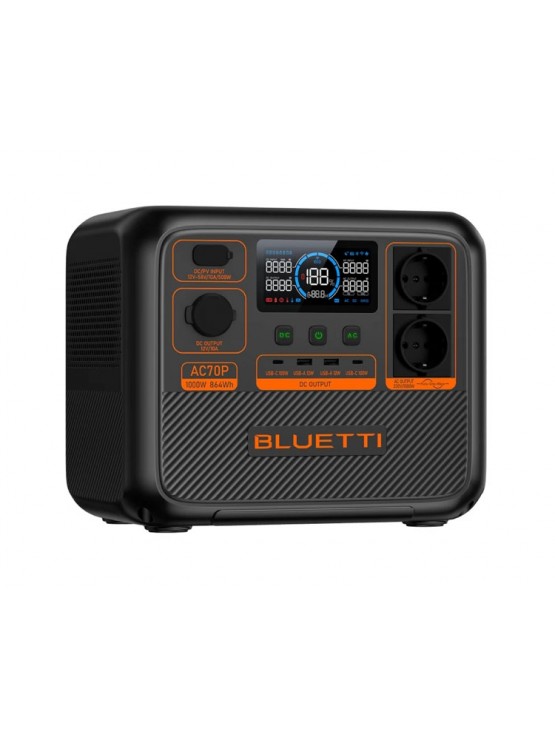 ელექტრო სადგური: Bluetti AC70P 864Wh Portable Power Station