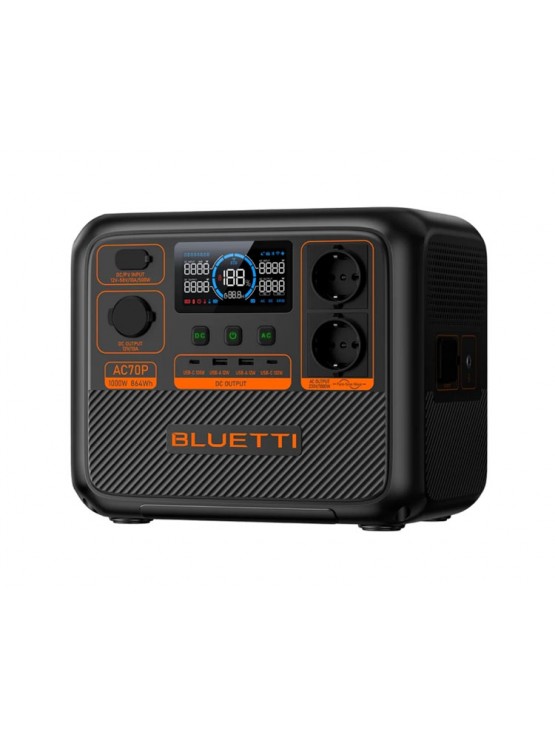 ელექტრო სადგური: Bluetti AC70P 864Wh Portable Power Station