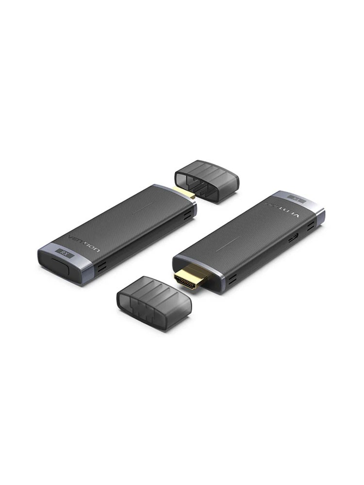 ადაპტერი: Vention ADCL0 USB-C 5GHz Wireless HDMI Transmitter and Receiver Black/Blue