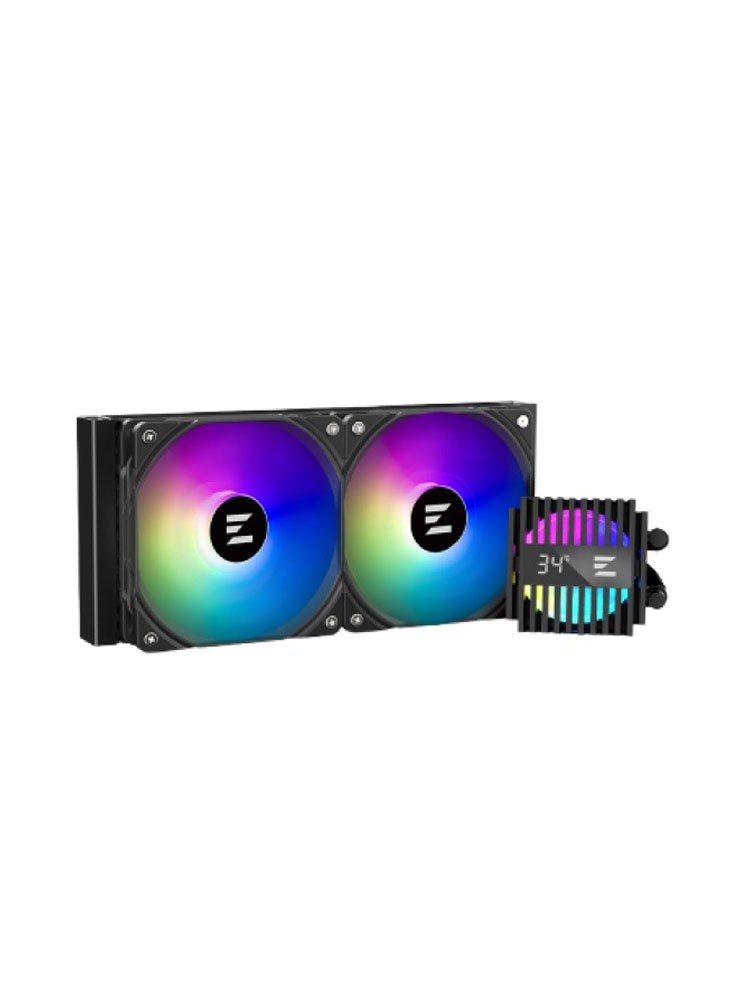 ქულერი: Zalman ALPHA2 A24 ARGB CPU Universal Liquid Cooler Black - ALPHA2SEA24Black