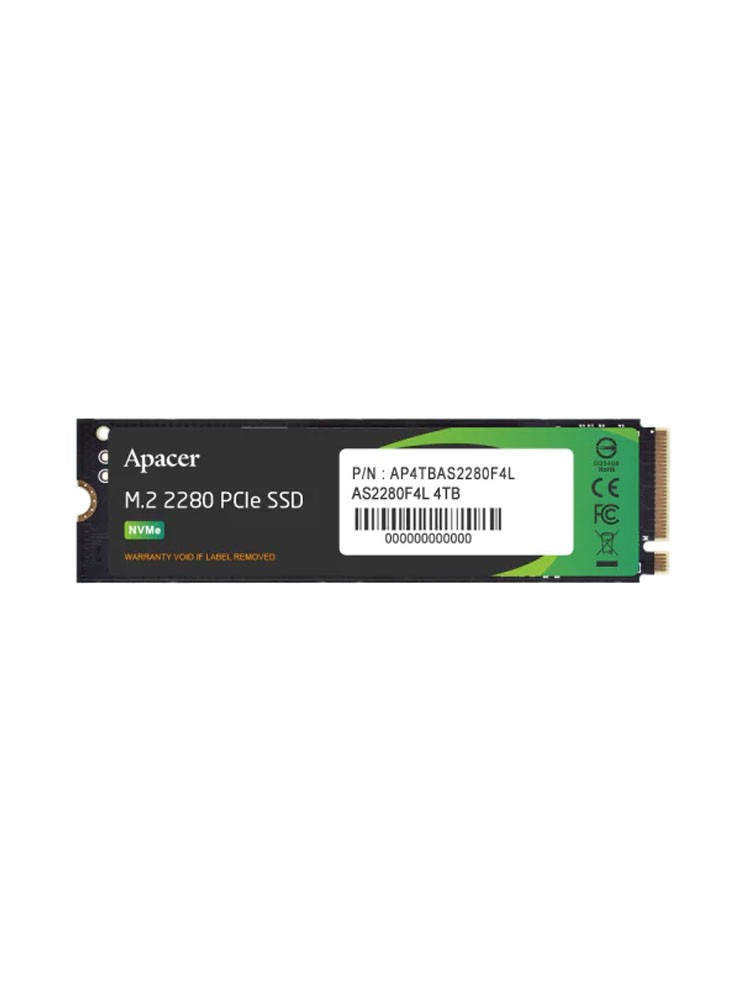 მყარი დისკი: Apacer AS2280Q4U 4TB SSD M.2 PCIe Gen4 x4 - AP4TBAS2280Q4U-1