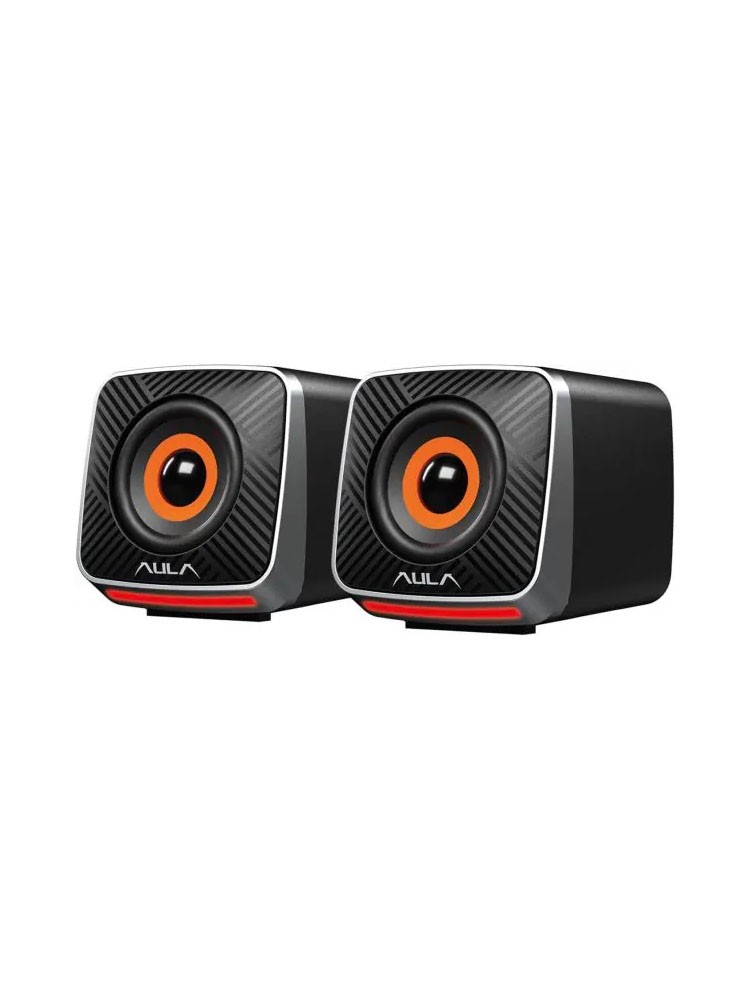 დინამიკი: AULA A200 2.0 Multi-Colour Gaming Speaker 6W Black