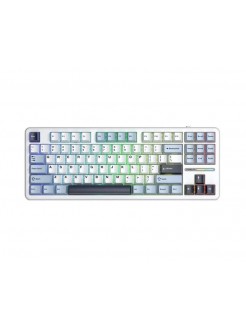 კლავიატურა: AULA F87 RGB Mechanical Gaming Keyboard Blue/White/Purple (Graywood V3 Switch)