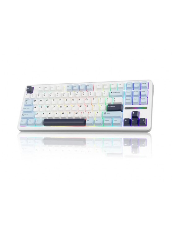 კლავიატურა: AULA F87 RGB Mechanical Gaming Keyboard Blue/White/Purple (Graywood V3 Switch)