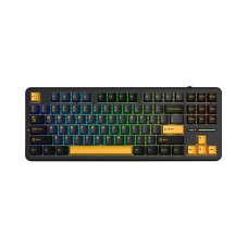 კლავიატურა: AULA F87 Wireless Tri Mode RGB Mechanical Gaming Keyboard Thunder Black/Dark Blue/Orange (Graywood Switch)
