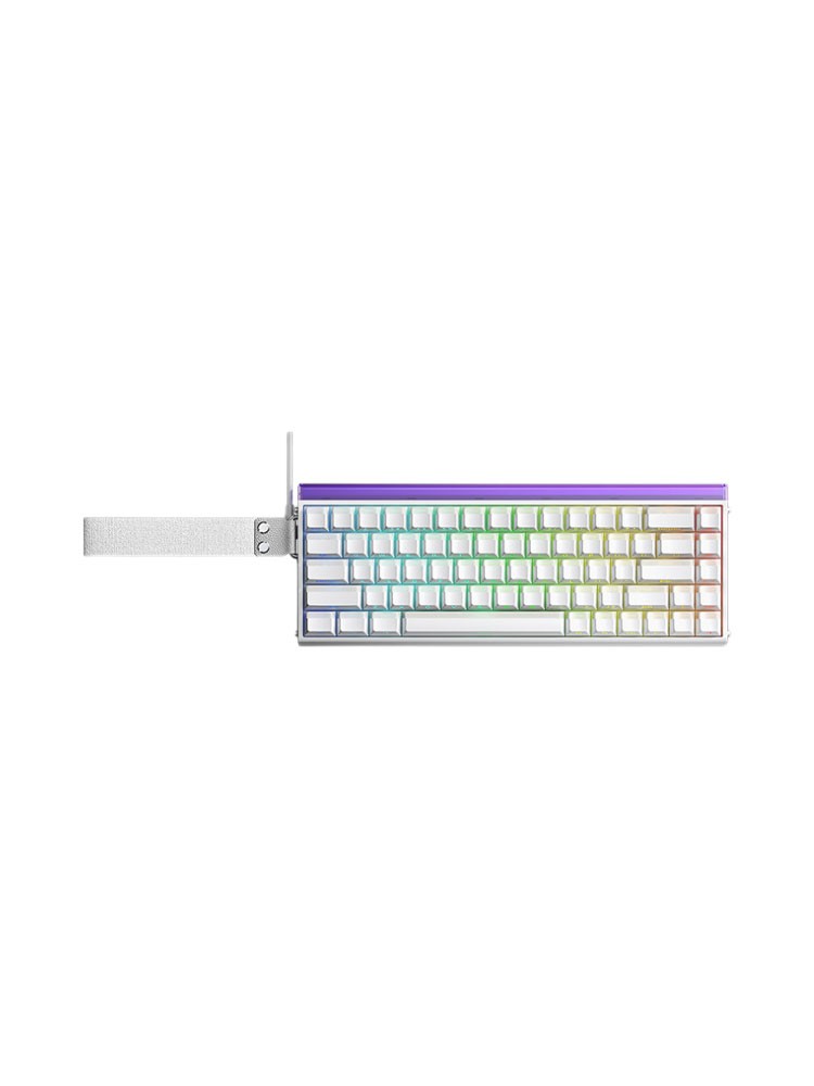 კლავიატურა: AULA HERO68 RGB Gaming Keyboard White (Meteor Magnetic Switch)