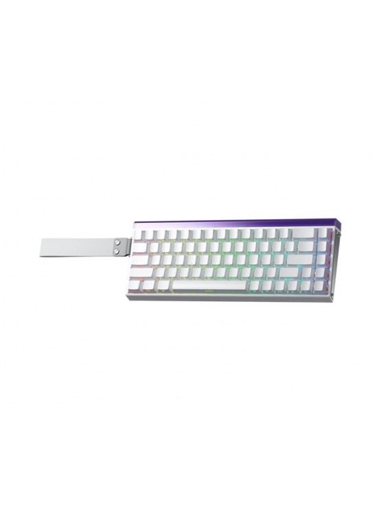 კლავიატურა: AULA HERO68 RGB Gaming Keyboard White (Meteor Magnetic Switch)