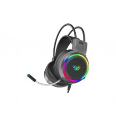 ყურსასმენი: AULA S608 RGB Wired Gaming Headset With Adjustable Mic Black