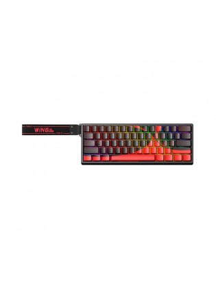 კლავიატურა: AULA WIN60 MAX RGB Gaming Keyboard Black/Red (Magnetic Switch)