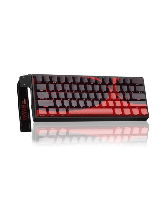 კლავიატურა: AULA WIN60 MAX RGB Gaming Keyboard Black/Red (Magnetic Switch)
